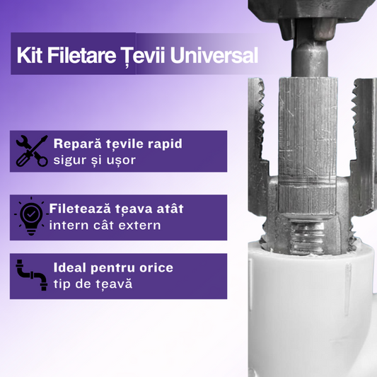 Kit Filetare Țevi Universal